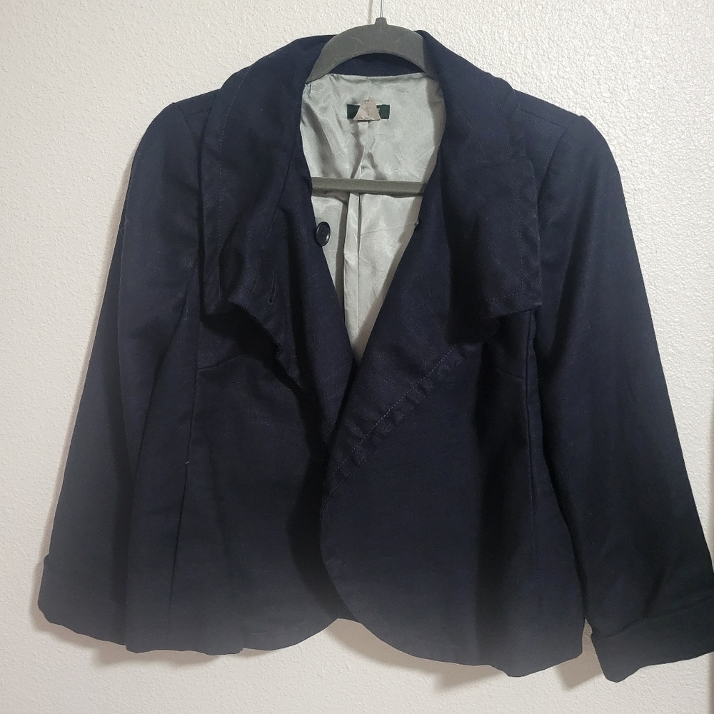 JCREW linen and cotton blend jacket size 8P